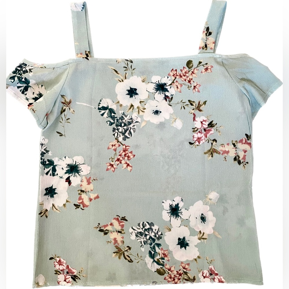 Floral Off-the-Shoulder Strappy Top from Shein